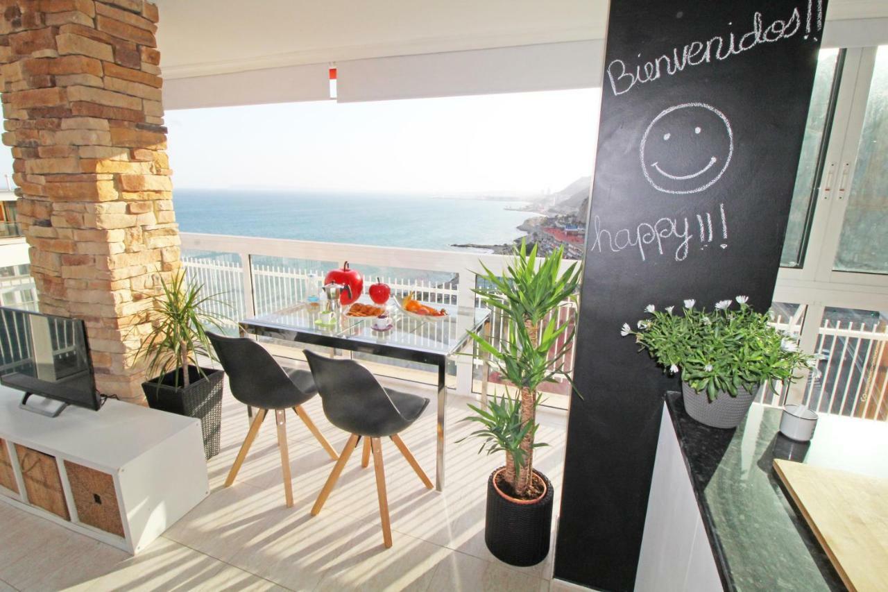 Vistas Al Mar. Gran Salon. Playa A 1 Minuto. Wifi Apartman Alicante Kültér fotó